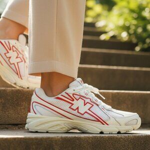 New Balance 740 Athletic Women's Sneakers Shoes Mesh White Red " various sizes "